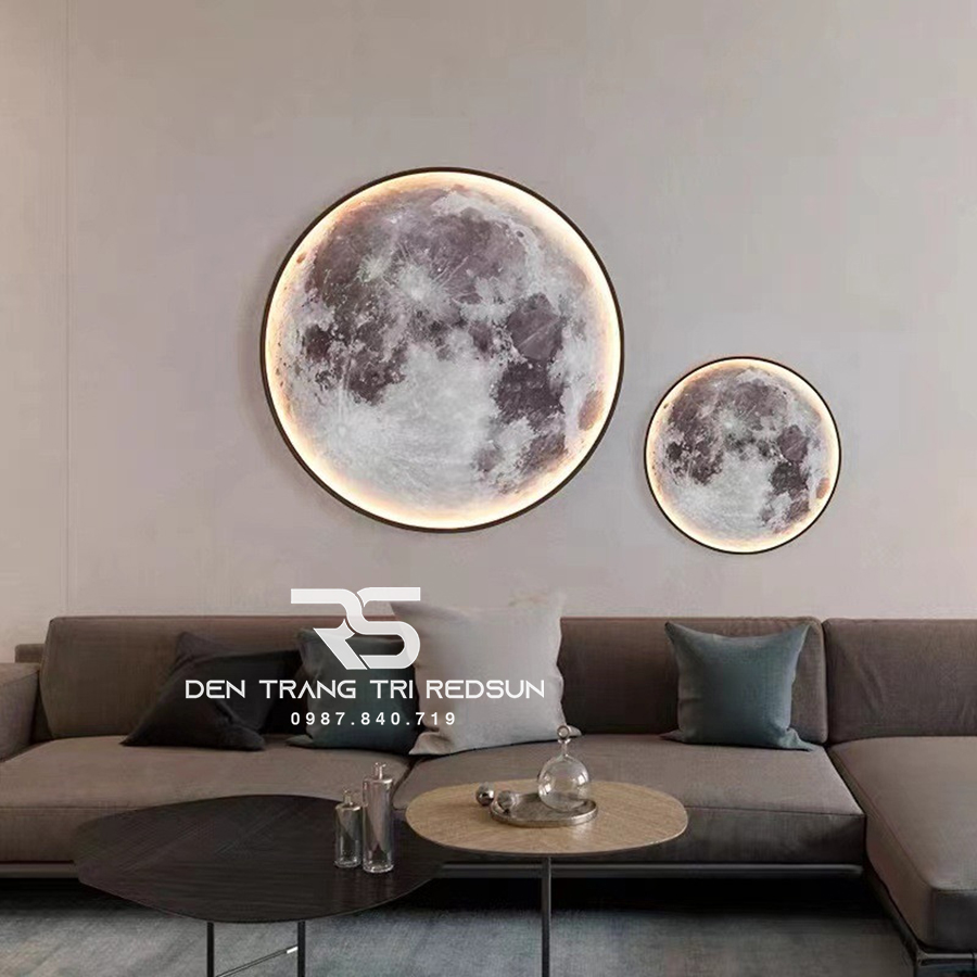 Đèn Gắn Tường, Ốp Trần Trang Trí Phòng Khách, Phòng Ngủ, Cầu Thang Phong Cách Bắc Âu Hình Mặt Trăng DT-110