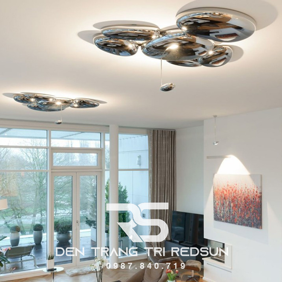 Đèn Ốp Trần Hiện Đại Phòng Khách, Phòng Ngủ Phong Cách Bắc Âu Skydro OT-019