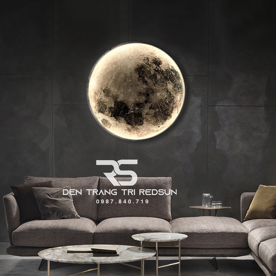 Đèn Gắn Tường, Ốp Trần Trang Trí Phòng Khách, Phòng Ngủ, Cầu Thang Phong Cách Bắc Âu Hình Mặt Trăng DT-110