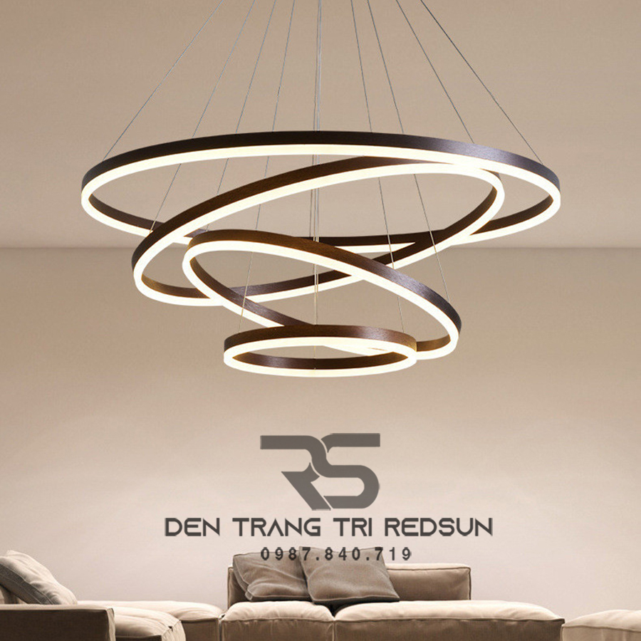 Đèn Thả Phòng Khách Hiện Đại 4 Vòng Bắc Âu G5-46810