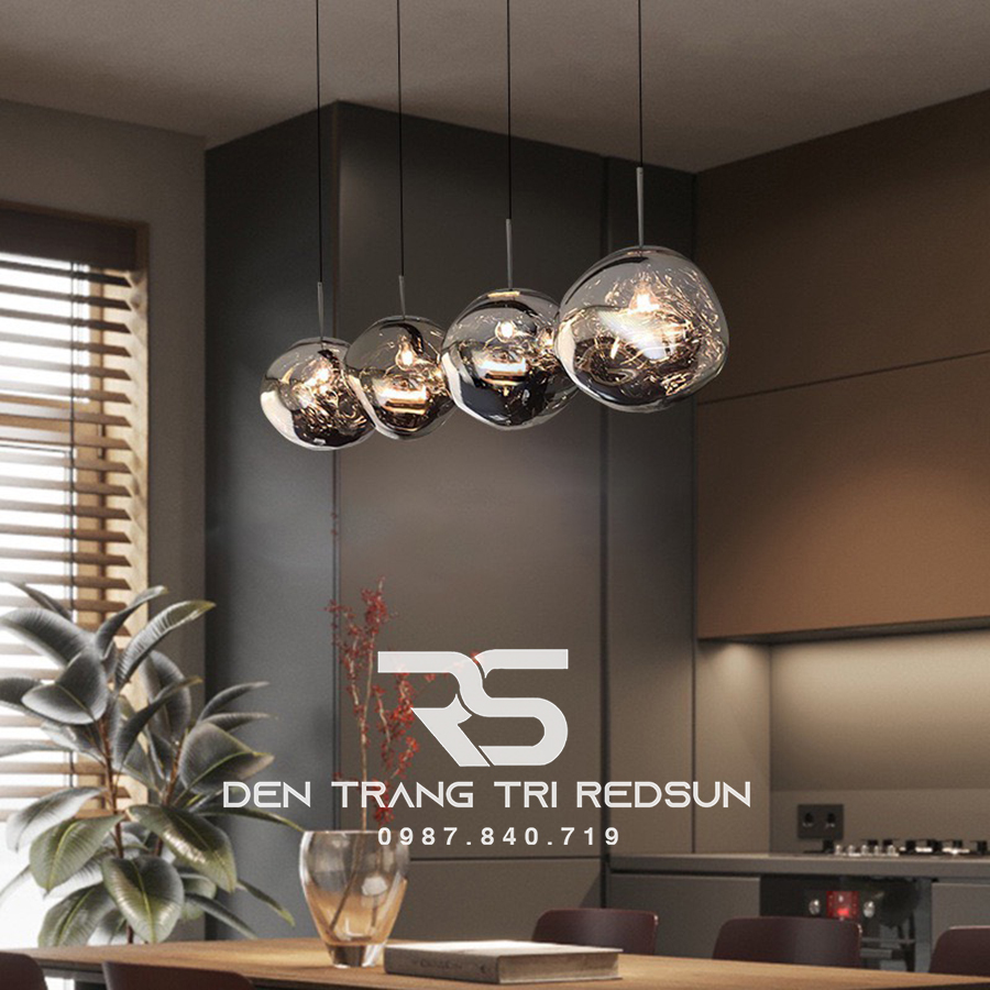 Đèn Thả Trần Hiện Đại Nham Thạch Phong Cách Bắc Âu Chất Liệu Thuỷ Tinh CDT-T053