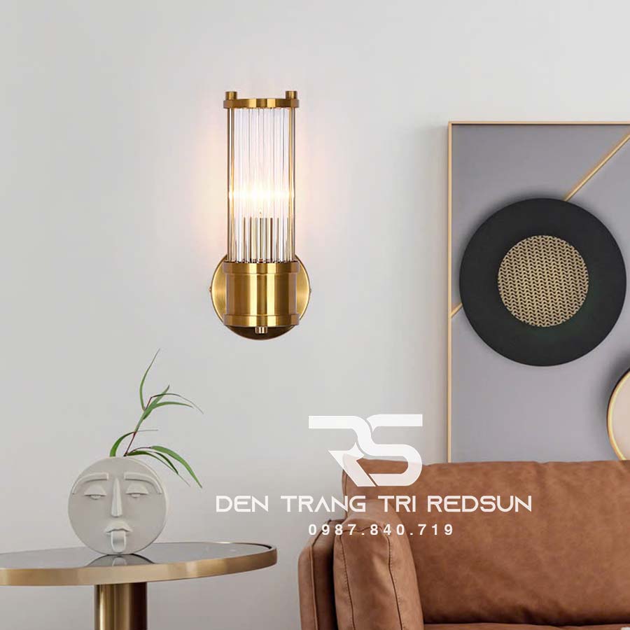 Đèn Tường Trang Trí Phòng Khách, Phòng Ngủ, Cầu Thang Phong Cách Bắc Âu Chất Liệu Pha Lê DTP-012