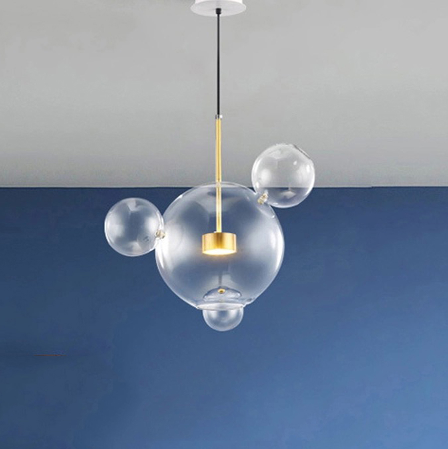 Đèn Thả Bàn Ăn Hiện Đại Phong Cách Bắc Âu Chóa Thủy Tinh CDT-L007