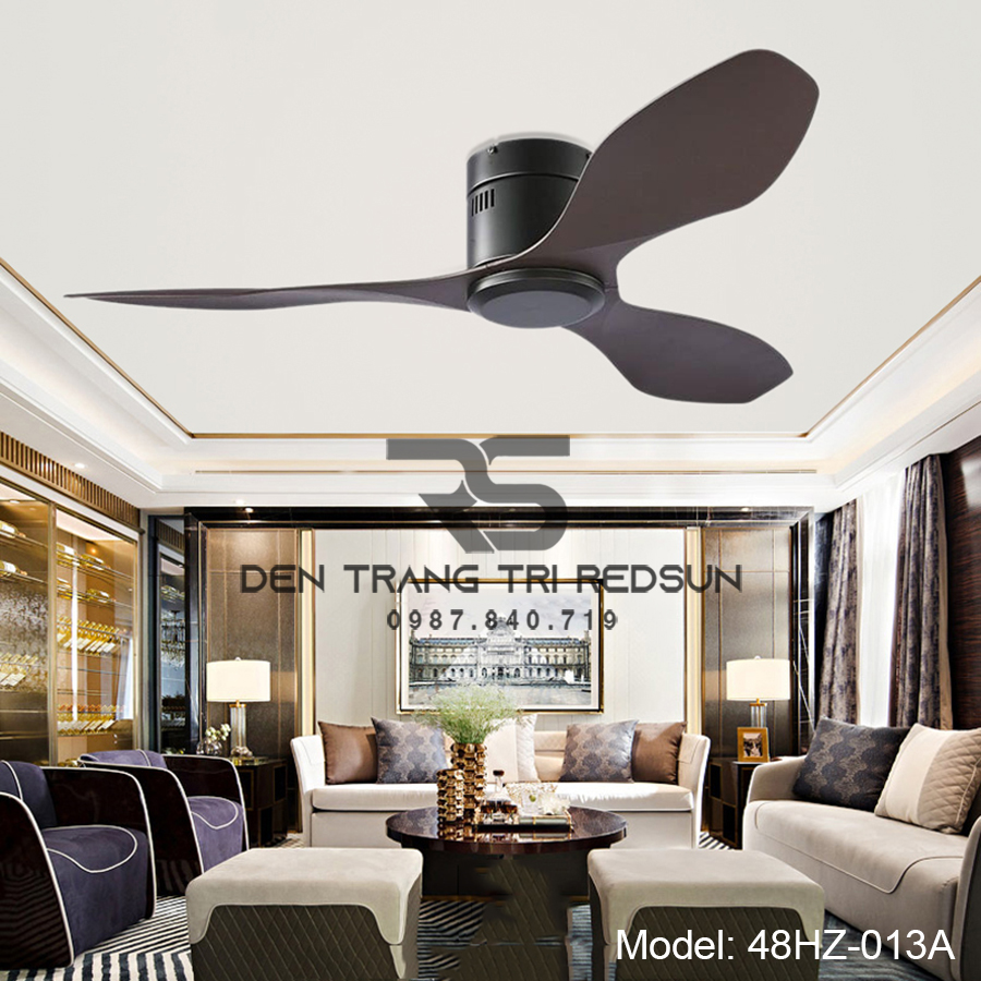 Quạt Trần Trang Trí Phòng Khách, Phòng Ngủ - 48HZ-013A