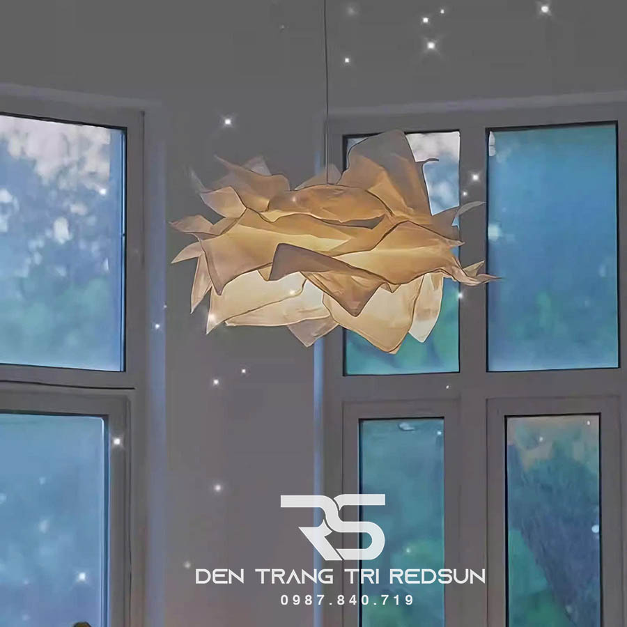 Đèn Thả Phòng Khách, Phòng Ăn, Phòng Ngủ Hiện Đại Hình Hoa Chất Liệu Giấy CDT-1061