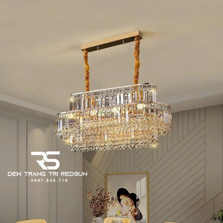 Đèn Chùm Pha Lê Hiện Đại Trang Trí Phòng Khách, Phòng Ăn, Sảnh Chờ DCP-010