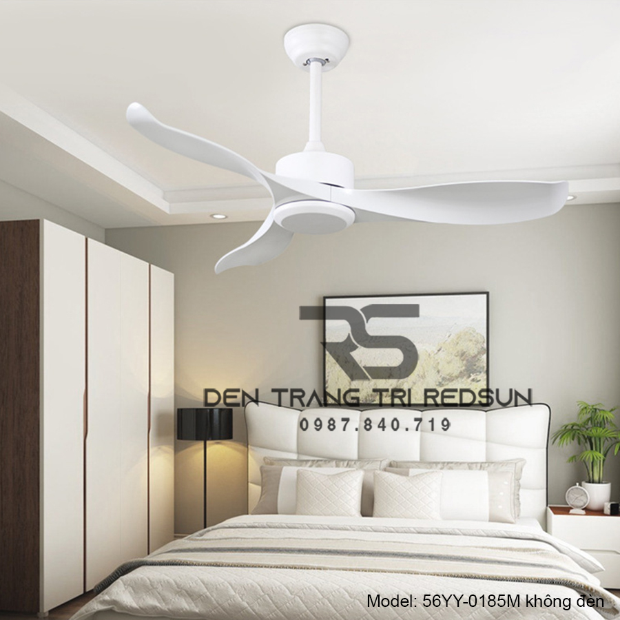Quạt Trần Trang Trí Phòng Khách, Phòng Ngủ - 56YY-0185M không đèn