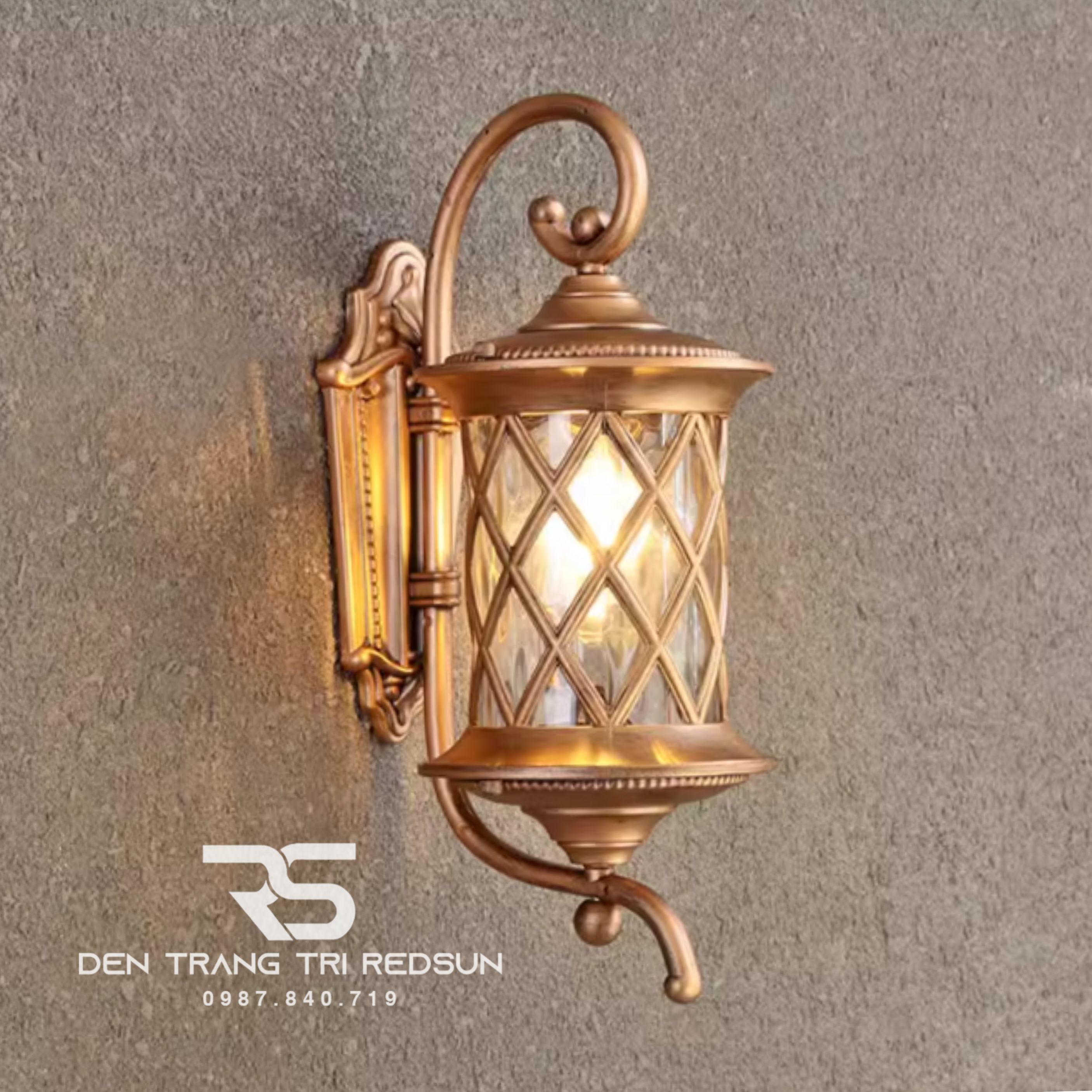 Đèn Tường Chùa Hợp Kim Lắp Ngoài Trời DT-C460