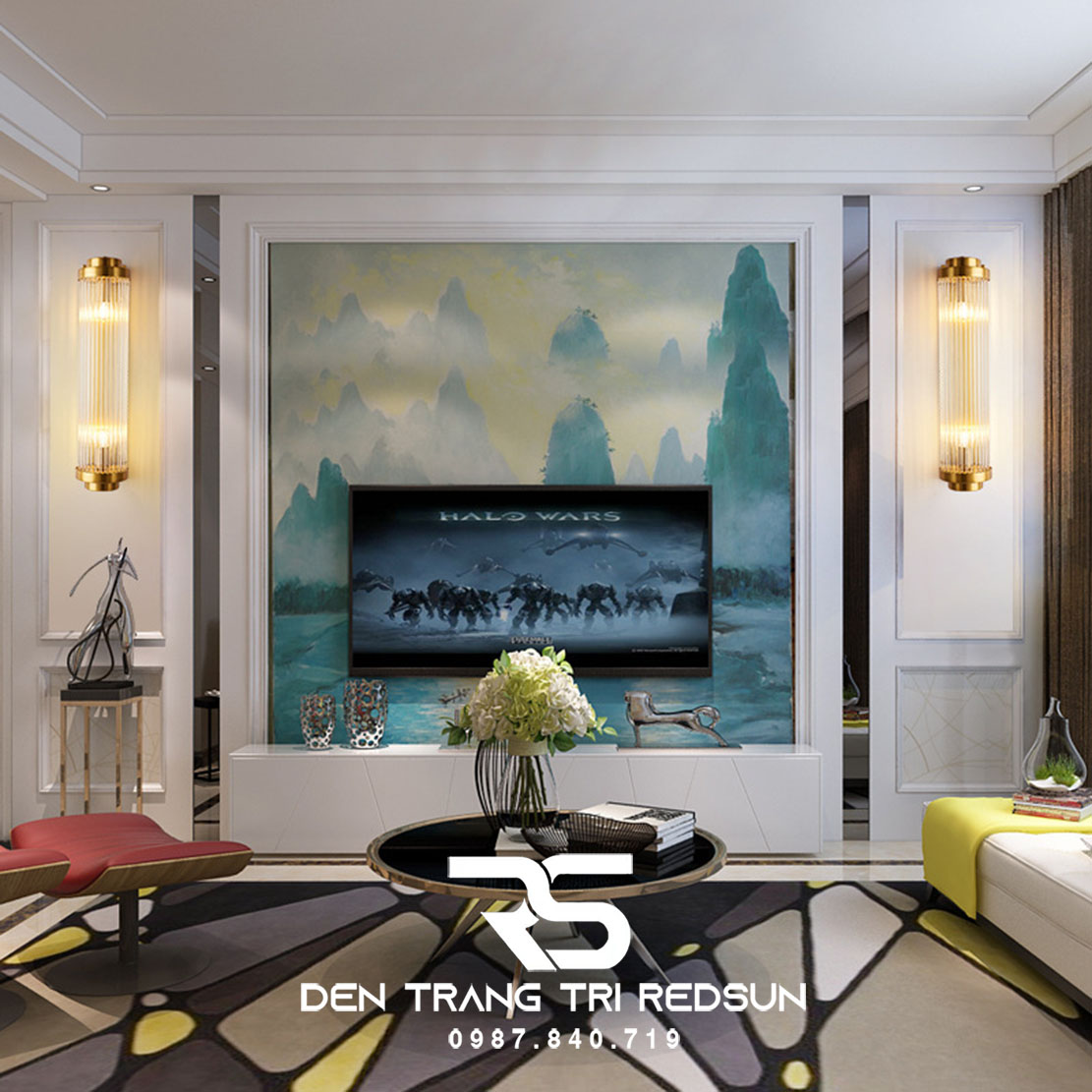 Đèn tường pha lê phòng khách DT2509