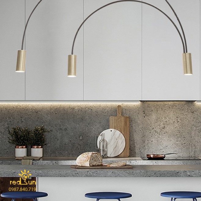 Đèn chùm hiện đại cánh cung 3 bóng rọi DC-T069
