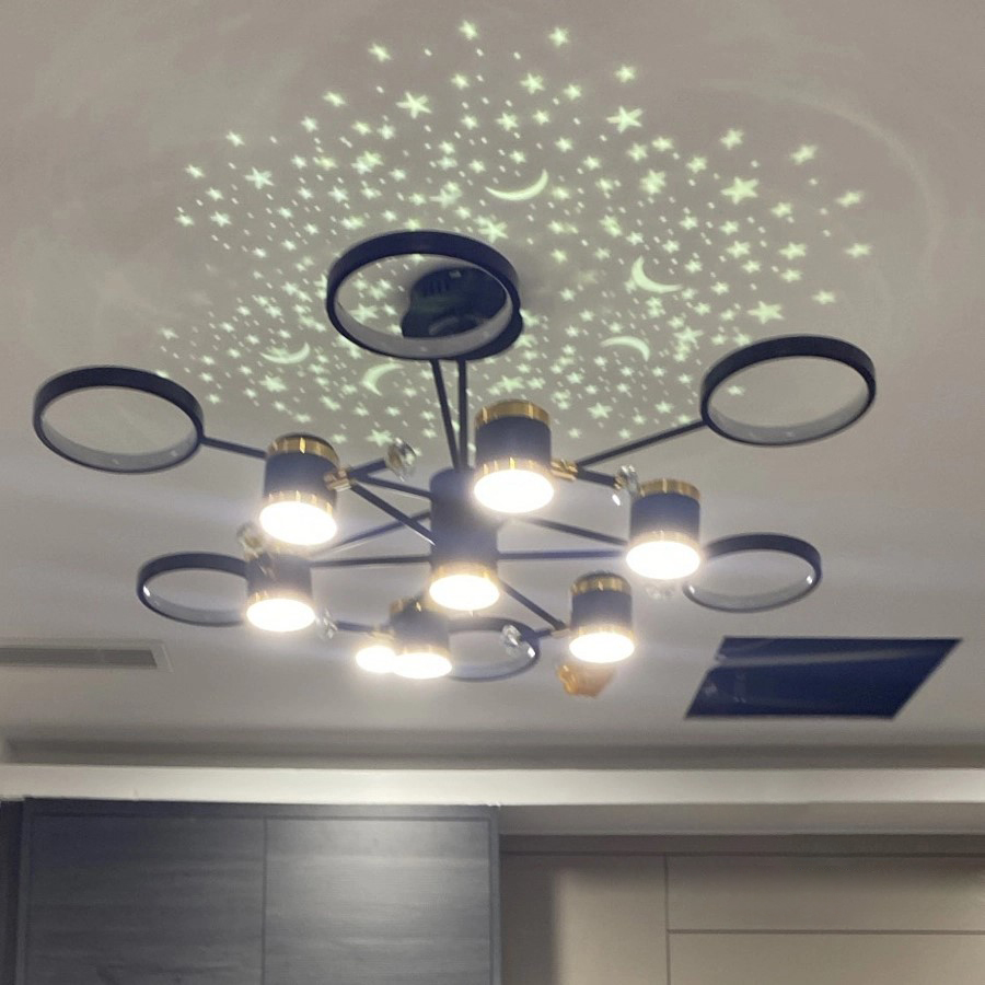 Đèn Chùm Phòng Khách Hiện Đại Dáng Tròn DC-1034