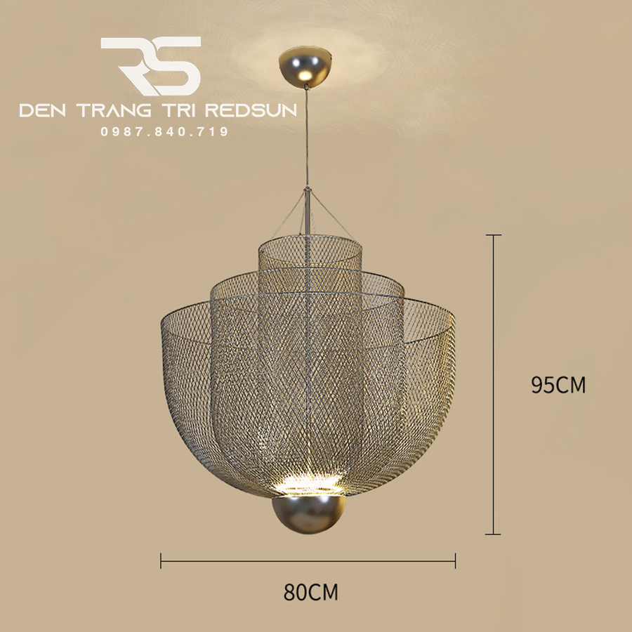 Đèn Thả Phòng Khách Kiểu Dáng Lồng Đánh Cá Phong Cách Bắc Âu  DC-T073