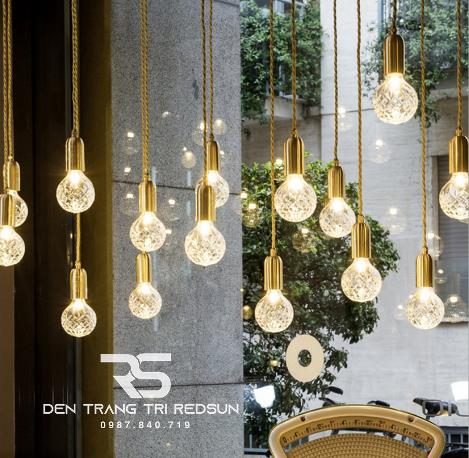 Đèn Thả Bàn Ăn Hiện Đại Phong Cách Bắc Âu Chóa Thủy Tinh CDT-L015