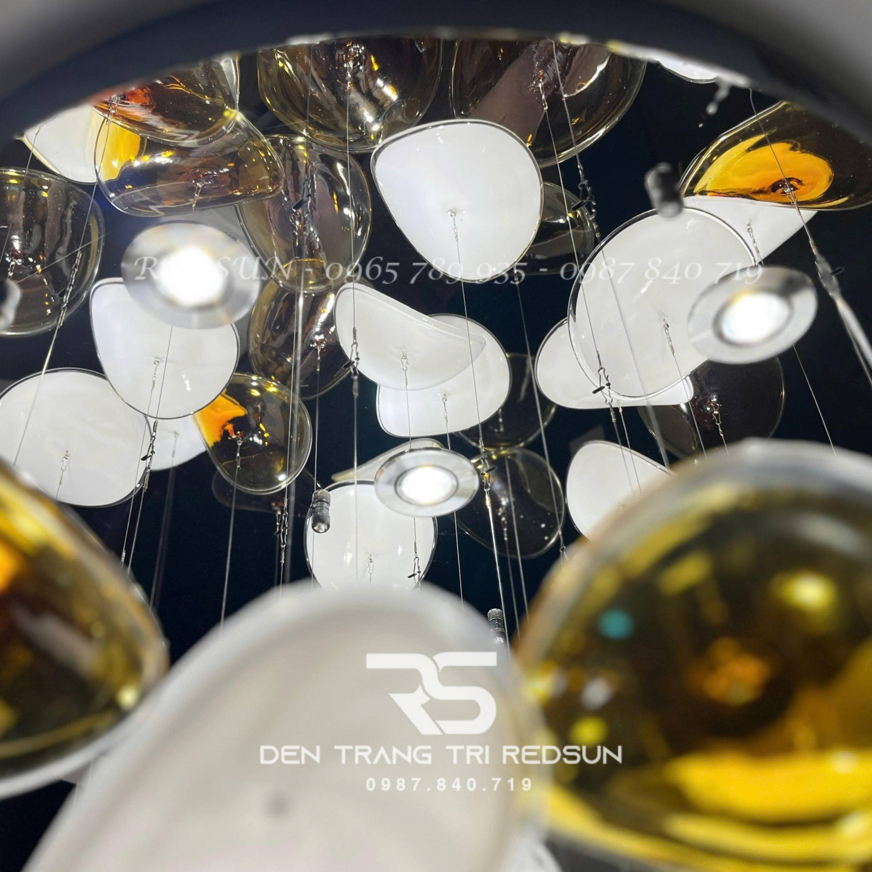 Đèn Thả Thiết Kế Cho Khách Sạn, Hành Lang, Biệt Thư, Phòng Khách, Phòng Ăn Hình Lá HTK-NK001