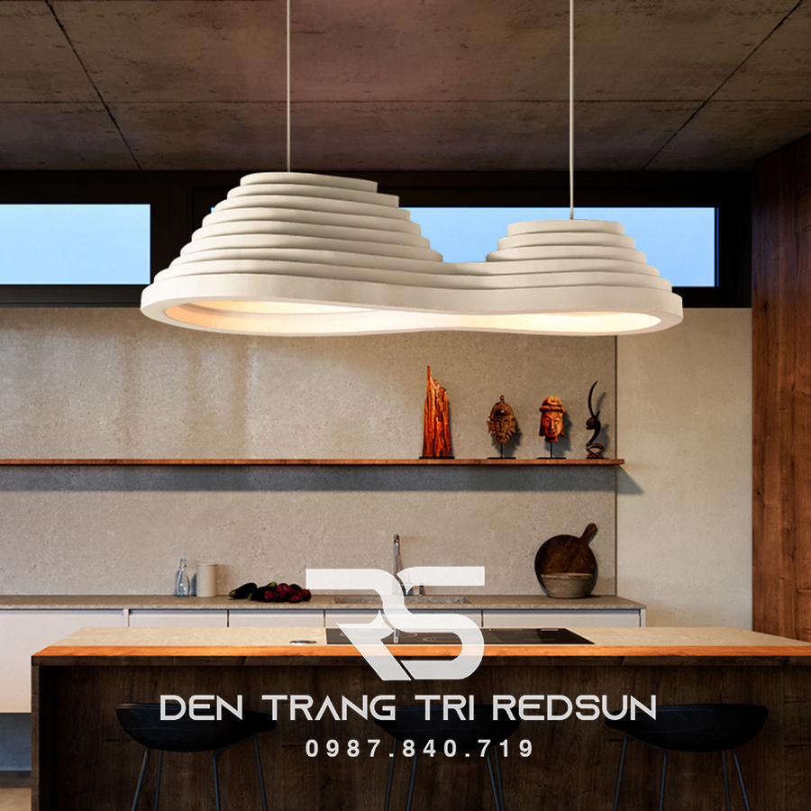 Đèn Thả Bàn Ăn Hiện Đại Bậc Thang Đôi Phong Cách Nhật Bản Wabi-sabi DC-T078A