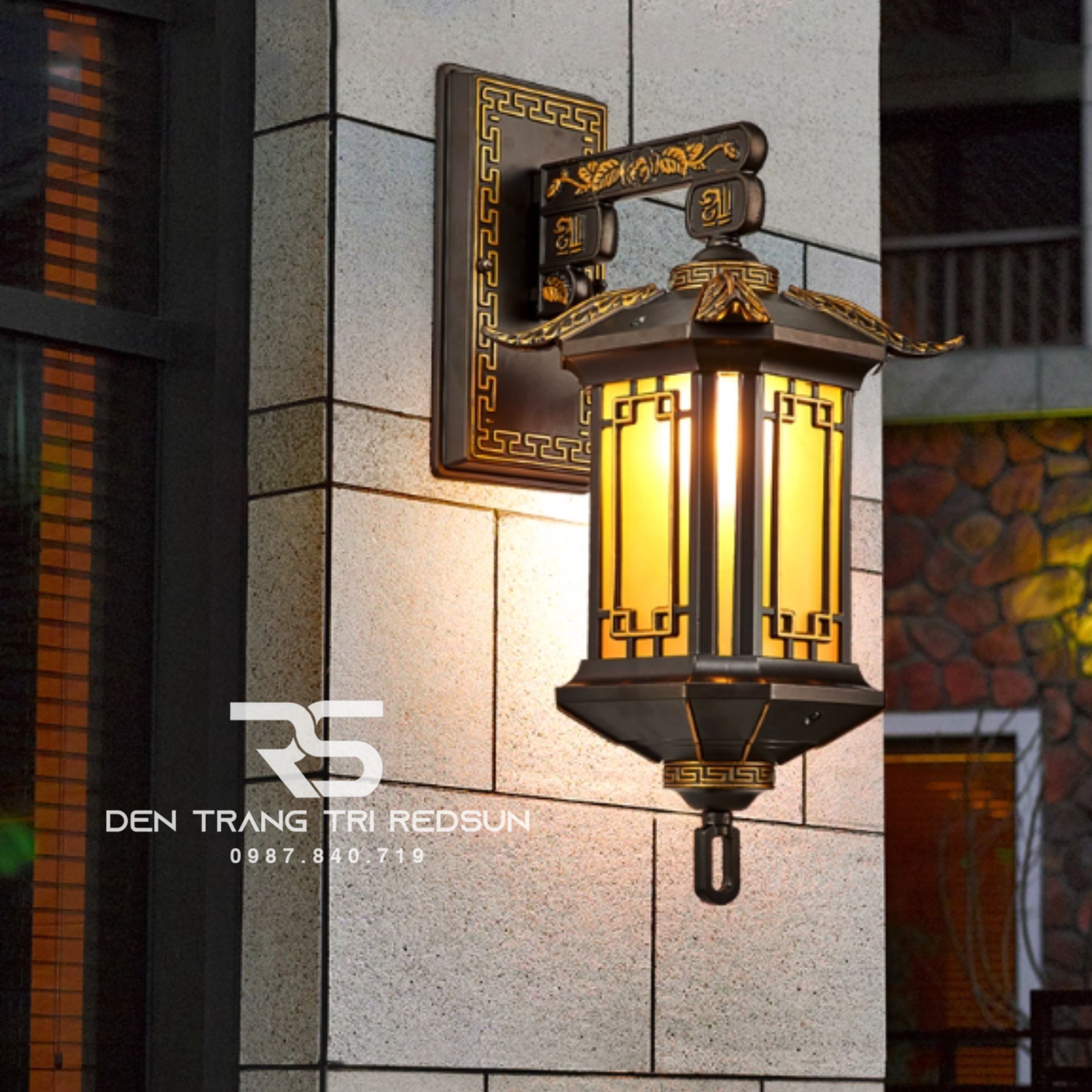 Đèn Tường Chùa Hợp Kim Lắp Ngoài Trời DT-C995