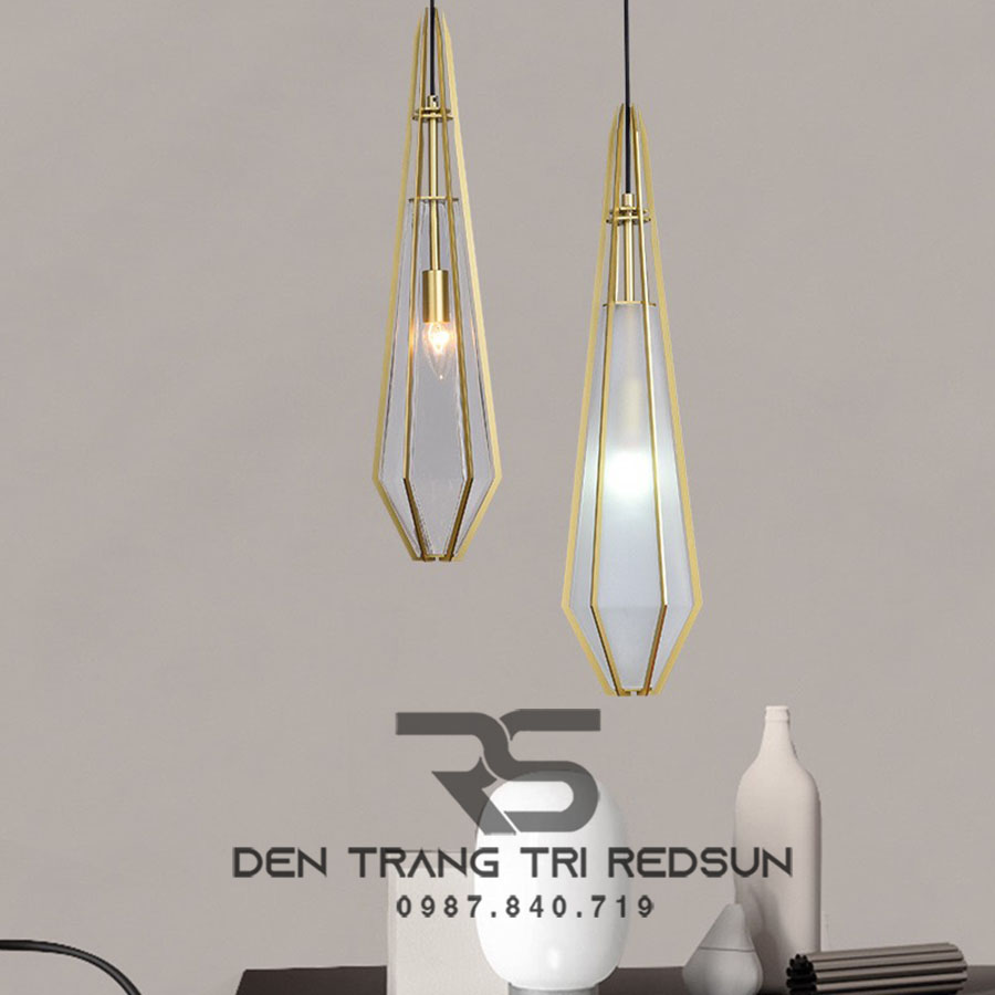 Đèn Thả Bàn Ăn Hiện Đại Phong Cách Bắc Âu Choá Thuỷ Tinh CDT-T006