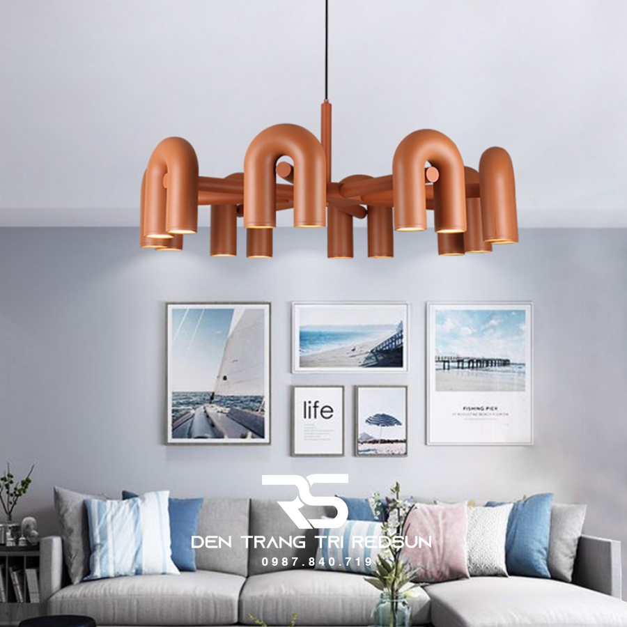 Đèn Chùm Trang Trí Phòng Khách, Sảnh Chờ, Phòng Ăn, Phòng Ngủ Hình Chữ U Phong Cách Bắc Âu DC-1031