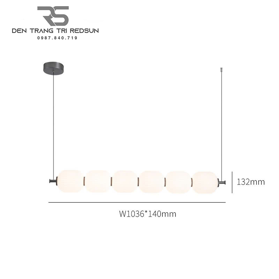 Đèn Thả Bàn Ăn Hiện Đại Phong Cách Bắc Âu Dáng Dài DC-T093