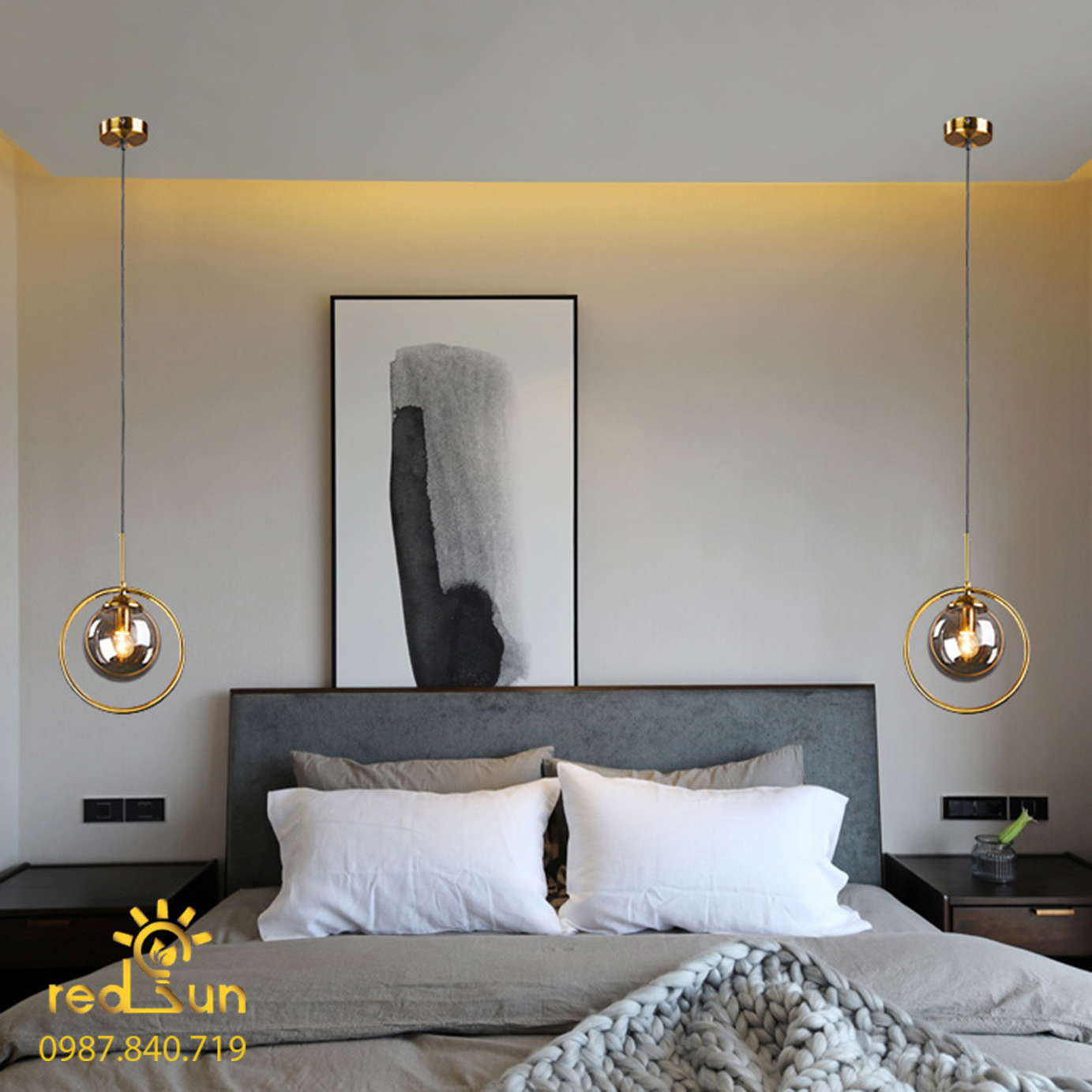 Chao đèn thả vòng cầu CDT-L005