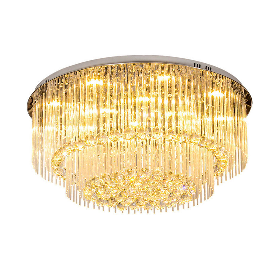 Đèn Mâm Pha Lê Ốp Trần Phòng Khách Hiện Đại M9088