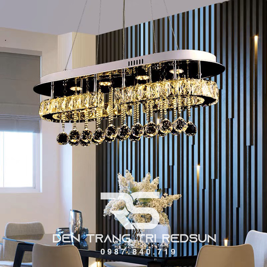 Đèn Thả Pha Lê Bàn Ăn, Bàn Đảo Hiện Đại  TPL049