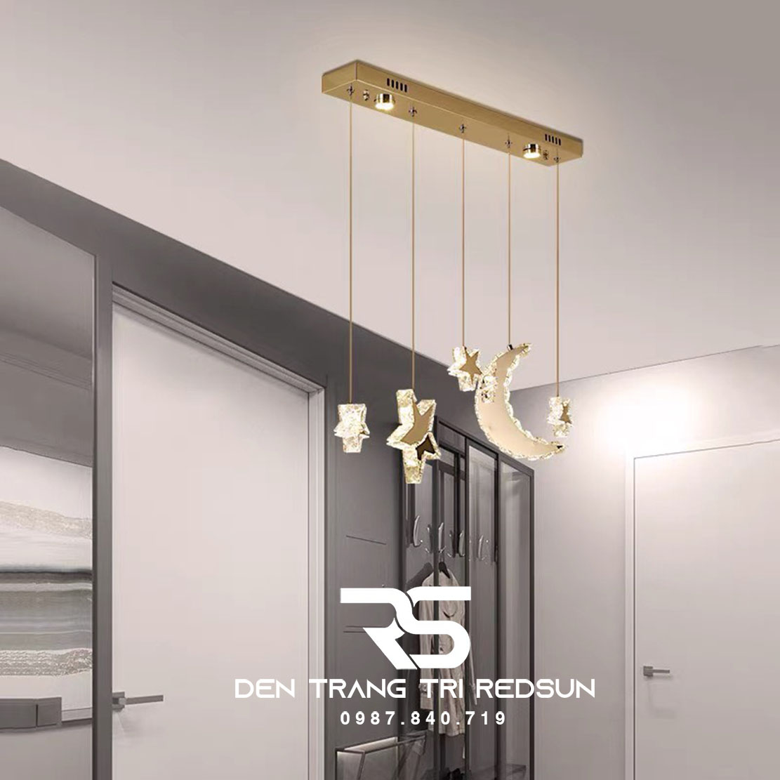 Đèn Thả Pha Lê Bàn Ăn, Bàn Đảo Hiện Đại TPL078