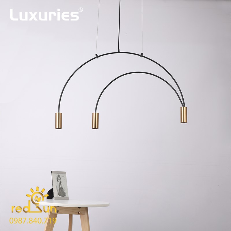 Đèn chùm hiện đại cánh cung 3 bóng rọi DC-T069