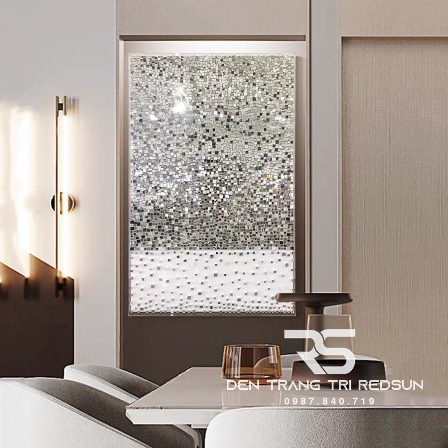 Gương Treo Tường Nghệ Thuật Trang Trí Phòng Khách, Phòng Ăn, Hành Lang Phong Cách Bắc Âu GDC-009