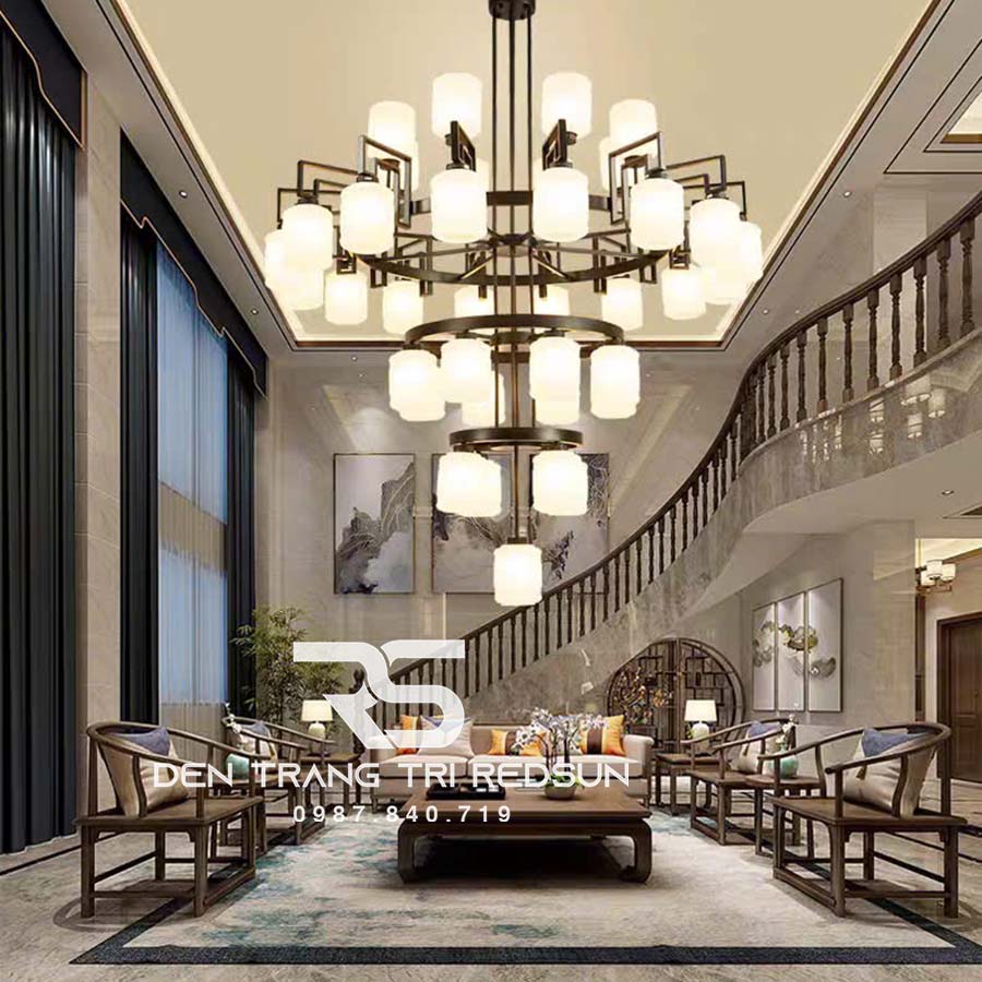 Đèn Chùm Phòng Khách Phong Cách Indochine IDC-017