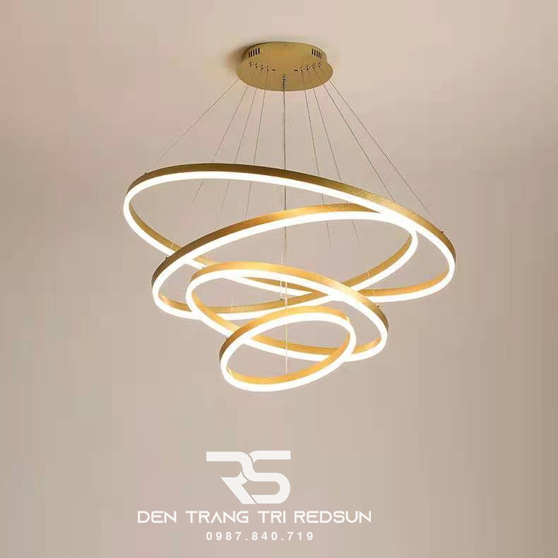 Đèn Thả Phòng Khách Hiện Đại 4 Vòng Bắc Âu G5-46810