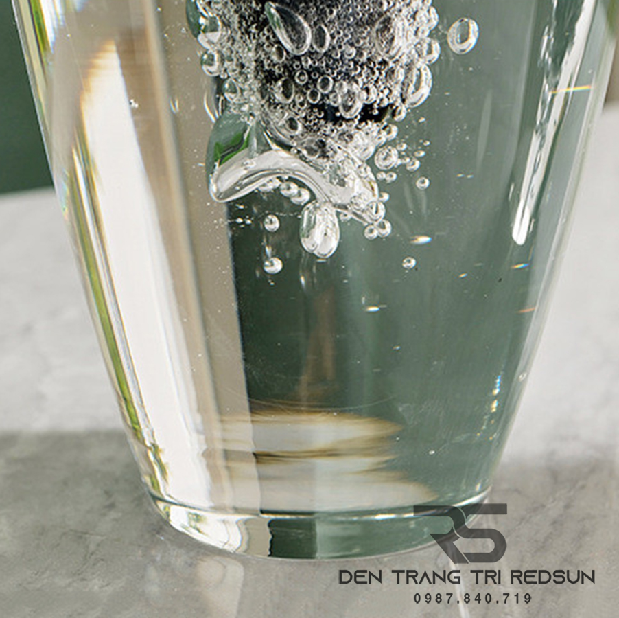 Bình Hoa Trang Trí Phong Cách Bắc Âu Sáng Tạo Hình Bong Bóng Chất liệu Thuỷ Tinh DDC-ZG005