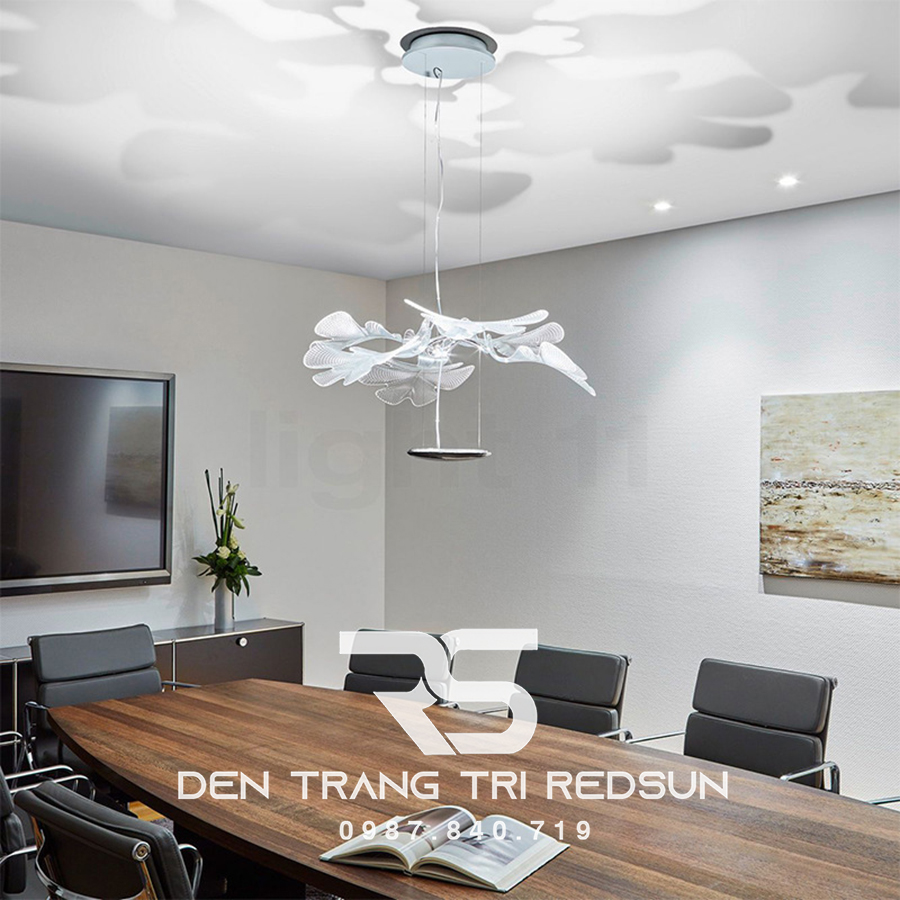 Đèn Thả Trần Hiện Đại Cánh Hoa Bay Thả Đơn Chất Liệu Mica Phong Cách Bắc Âu CDT-T043