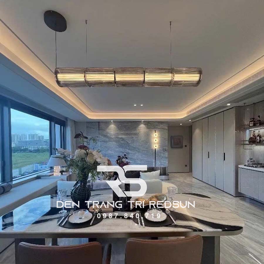 Đèn Thả Bàn Ăn Hiện Đại Phong Cách Bắc Âu Dạng Khối DC-T118