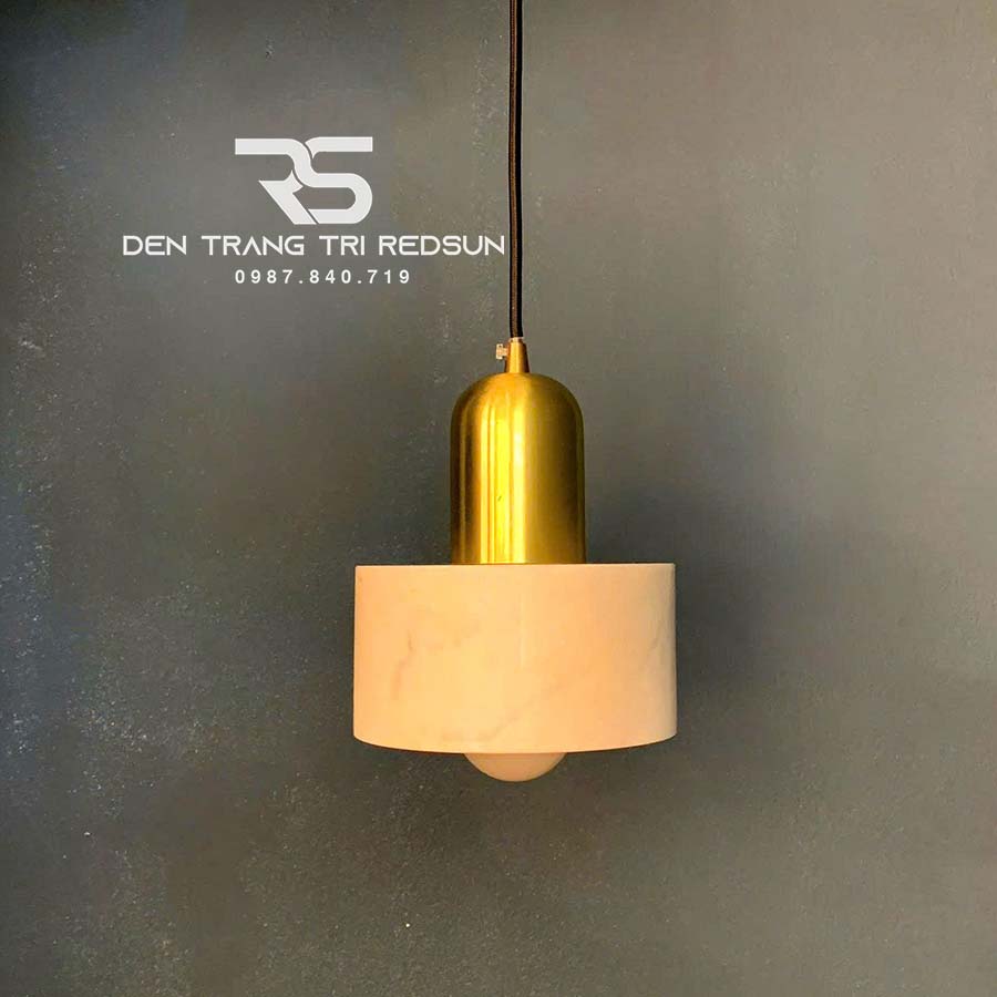 Đèn Thả Bàn Ăn, Bàn Đảo Hiện Đại Chất Liệu Đá Cẩm Thạch Trắng CDT-1011