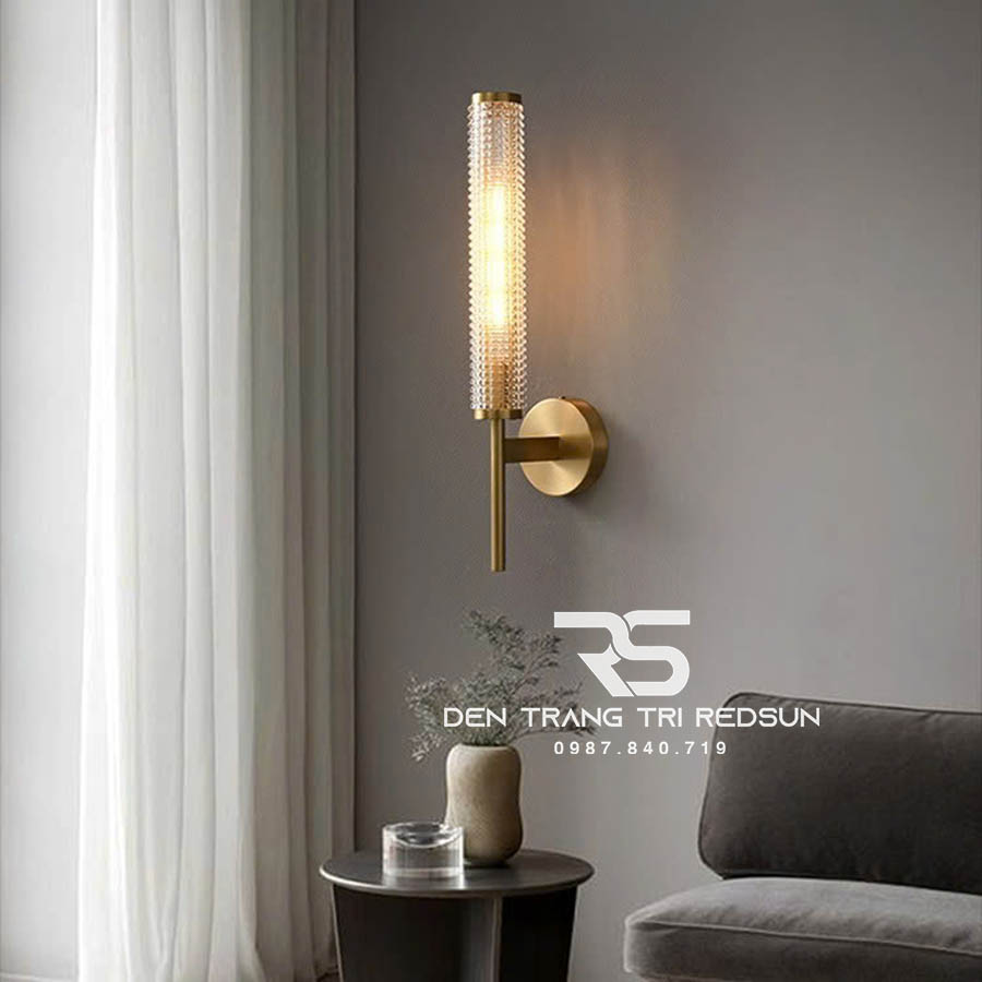 Đèn Tường Trang Trí Phòng Khách, Phòng Ngủ, Cầu Thang Phong Cách Bắc Âu Chất Liệu Pha Lê DTP-006