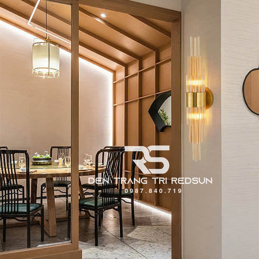 Đèn Tường Trang Trí Phòng Khách, Phòng Ngủ, Cầu Thang Phong Cách Bắc Âu Chất Liệu Pha Lê DTP-005