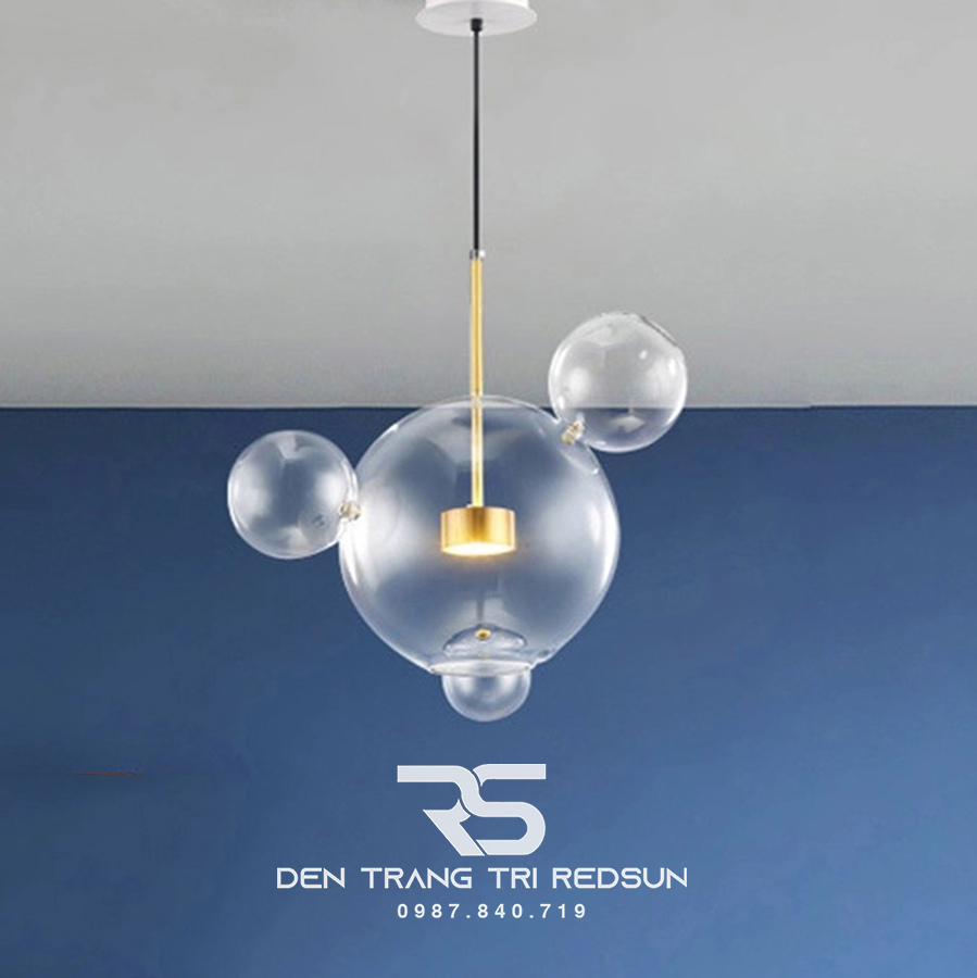 Đèn Thả Bàn Ăn Hiện Đại Phong Cách Bắc Âu Chóa Thủy Tinh CDT-L007