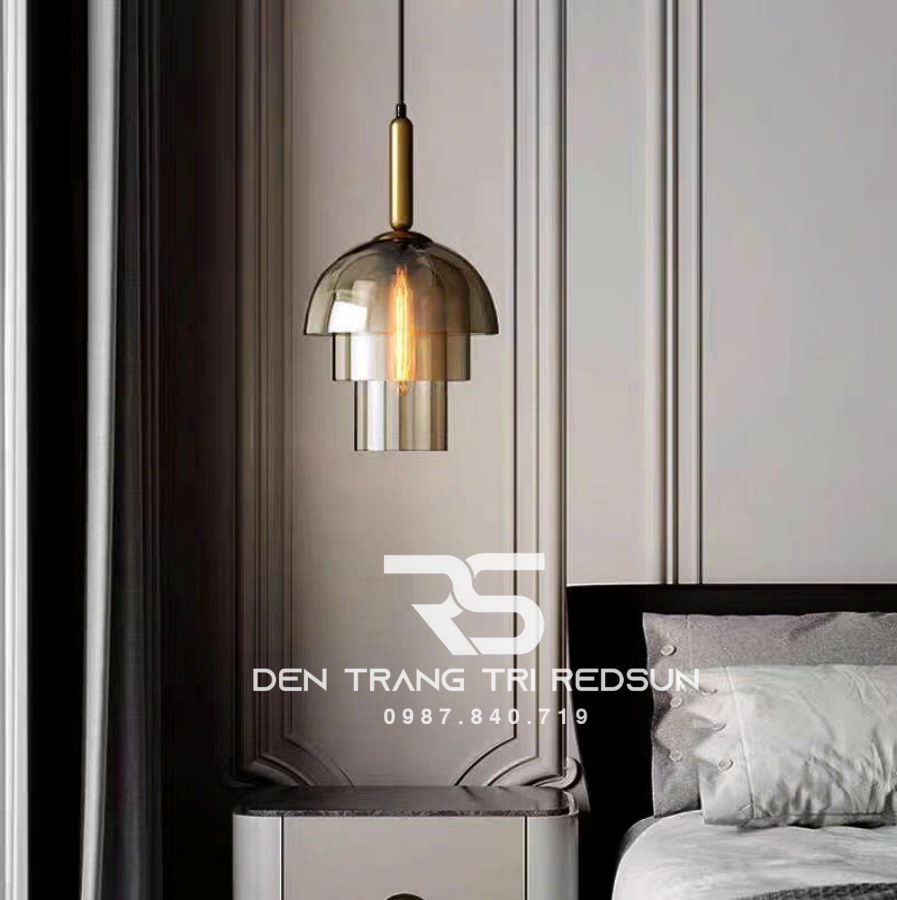 Đèn Thả Bàn Ăn Hiện Đại Phong Cách Retro Chất Liệu Thủy Tinh CDT-1043