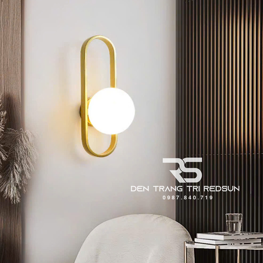 Đèn Tường Trang Trí Phòng Khách, Cầu Thang Chao Thuỷ Tinh DT-109