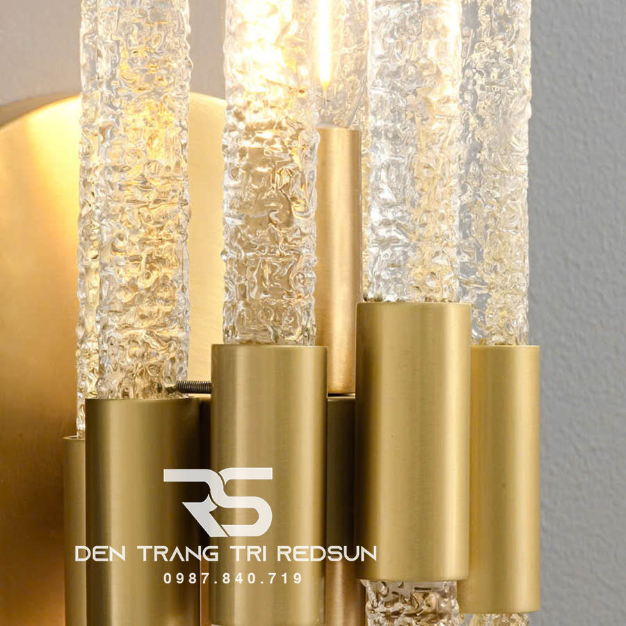 Đèn Tường Trang Trí Phòng Khách, Phòng Ngủ, Cầu Thang Phong Cách Bắc Âu Chất Liệu Pha Lê DTP-004