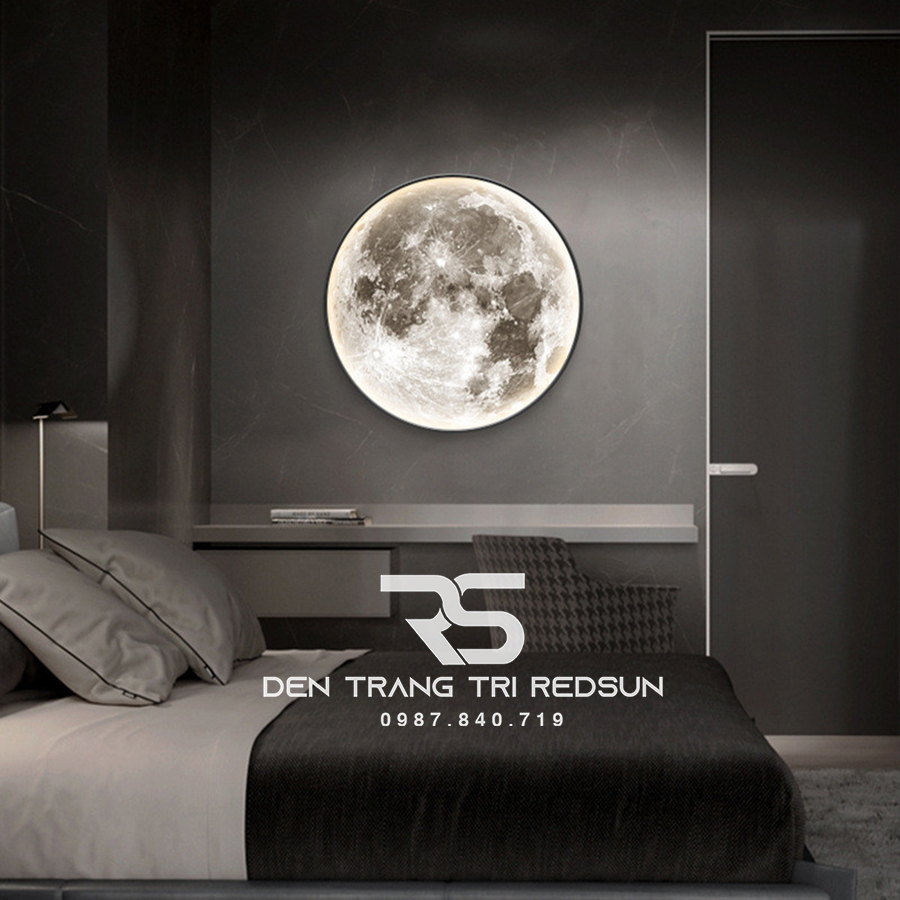 Đèn Gắn Tường, Ốp Trần Trang Trí Phòng Khách, Phòng Ngủ, Cầu Thang Phong Cách Bắc Âu Hình Mặt Trăng DT-110