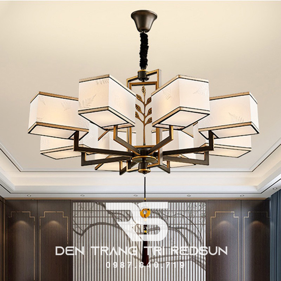 Đèn Chùm Phòng Khách Hiện Đại Phong Cách Indochine IDC-005