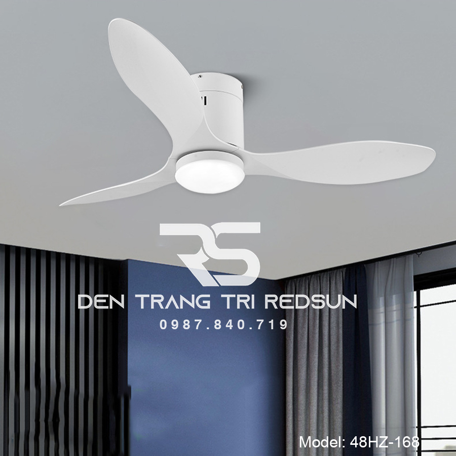 Quạt Trần Đèn Trang Trí Phòng Khách, Phòng Ngủ - 48HZ-168