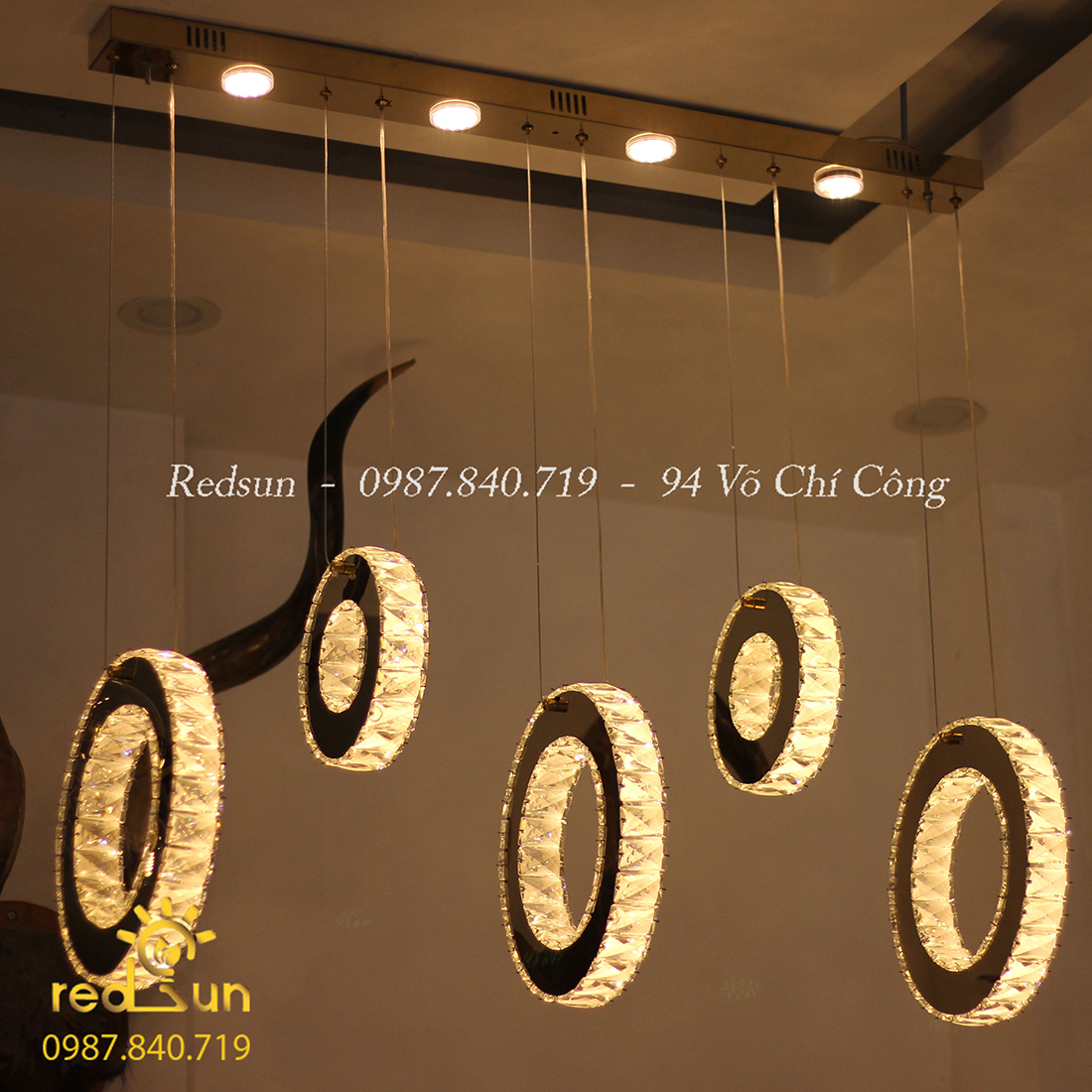 Đèn thả nhiều vòng PL 5 vòng