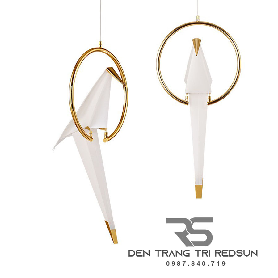 Đèn Thả Trần Phòng Khách, Phòng Ngủ, Bàn Ăn Hiện Đại Phong Cách Bắc Âu Sáng Tạo Hình Hạc Giấy DC-5081/1