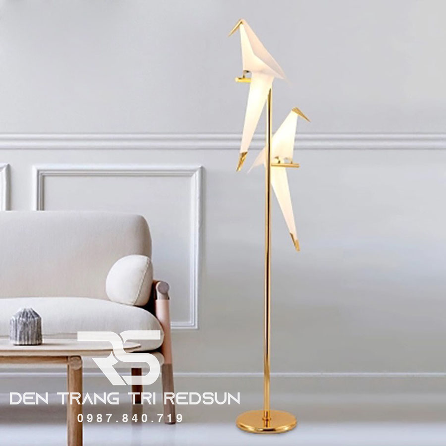 Đèn Sàn Phong Cách Bắc Âu Sáng Tạo Hình Hạc Giấy DS2042