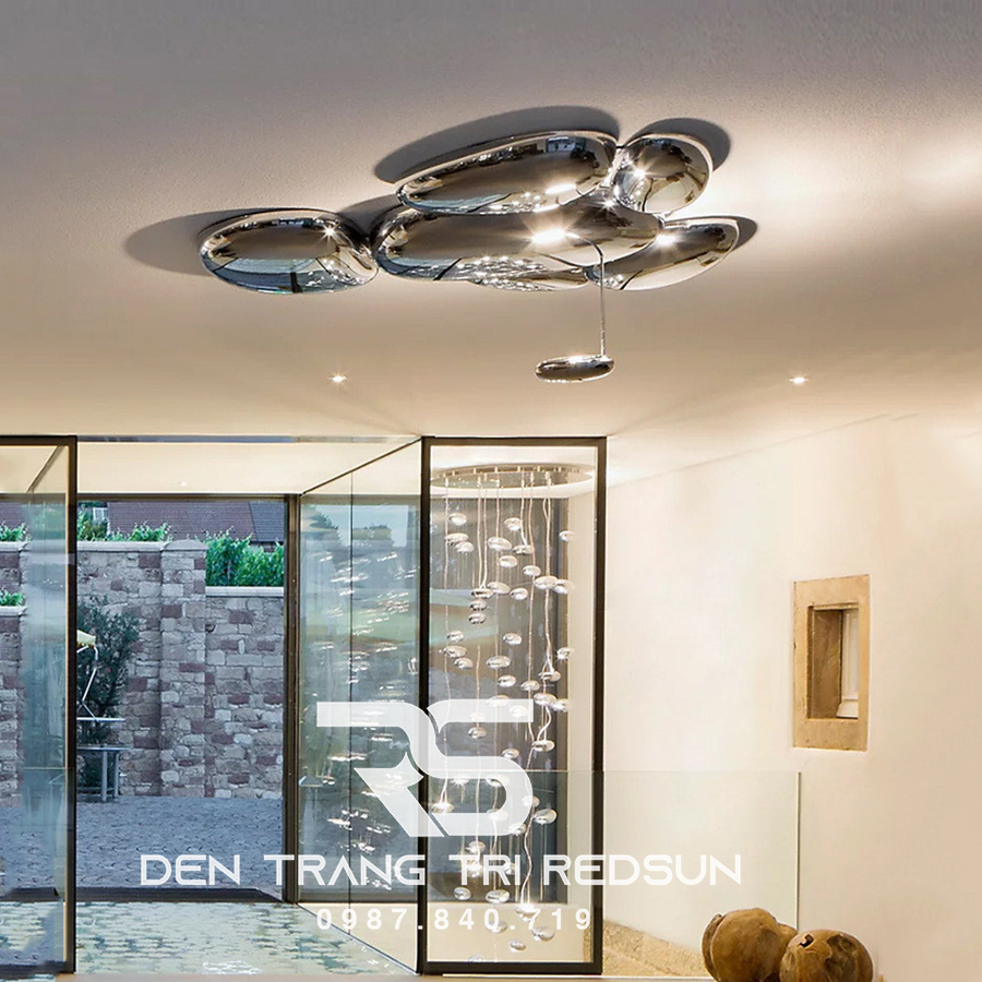 Đèn Ốp Trần Hiện Đại Phòng Khách, Phòng Ngủ Phong Cách Bắc Âu Skydro OT-019