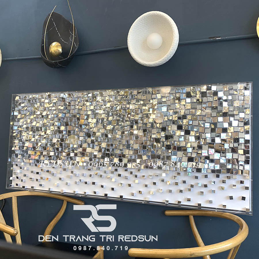 Gương Treo Tường Nghệ Thuật Trang Trí Phòng Khách, Phòng Ăn, Hành Lang Phong Cách Bắc Âu GDC-009