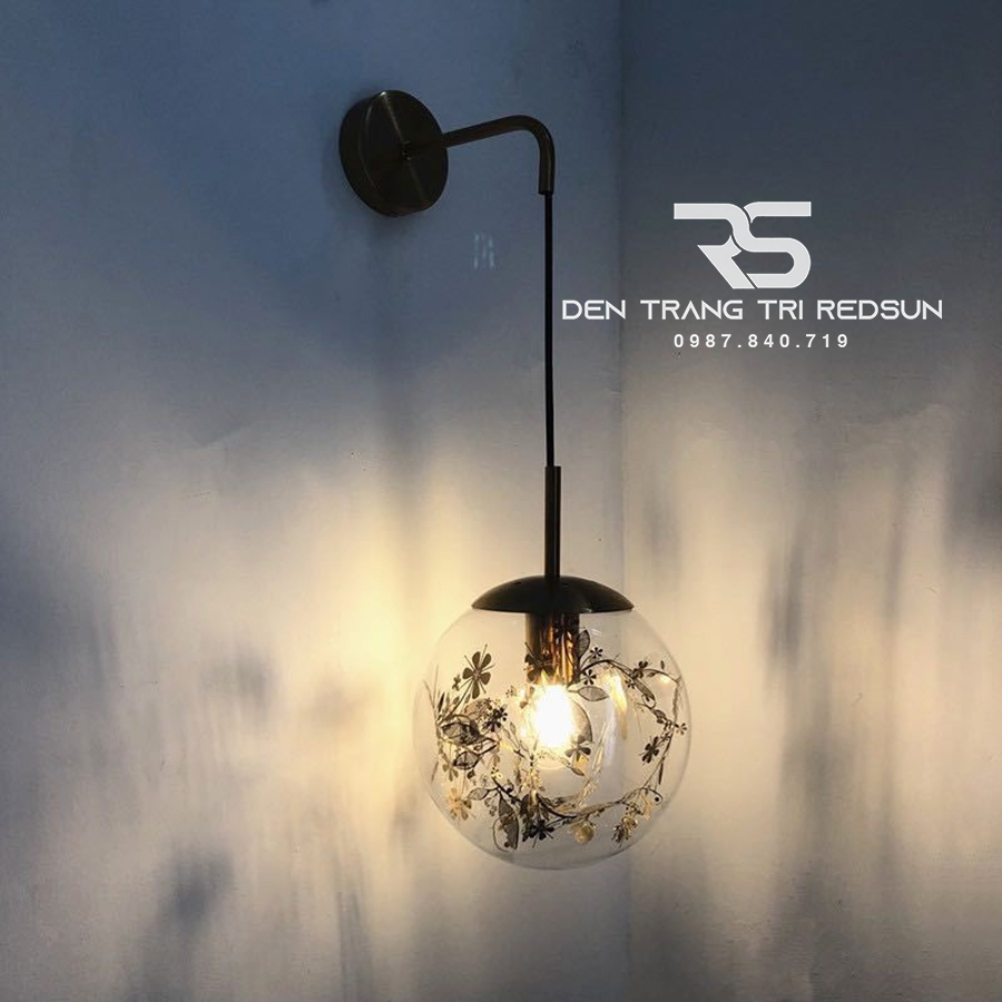 Đèn tường Trang Trí Phòng Khách, Cầu Thang Chao Thuỷ Tinh DT-8480